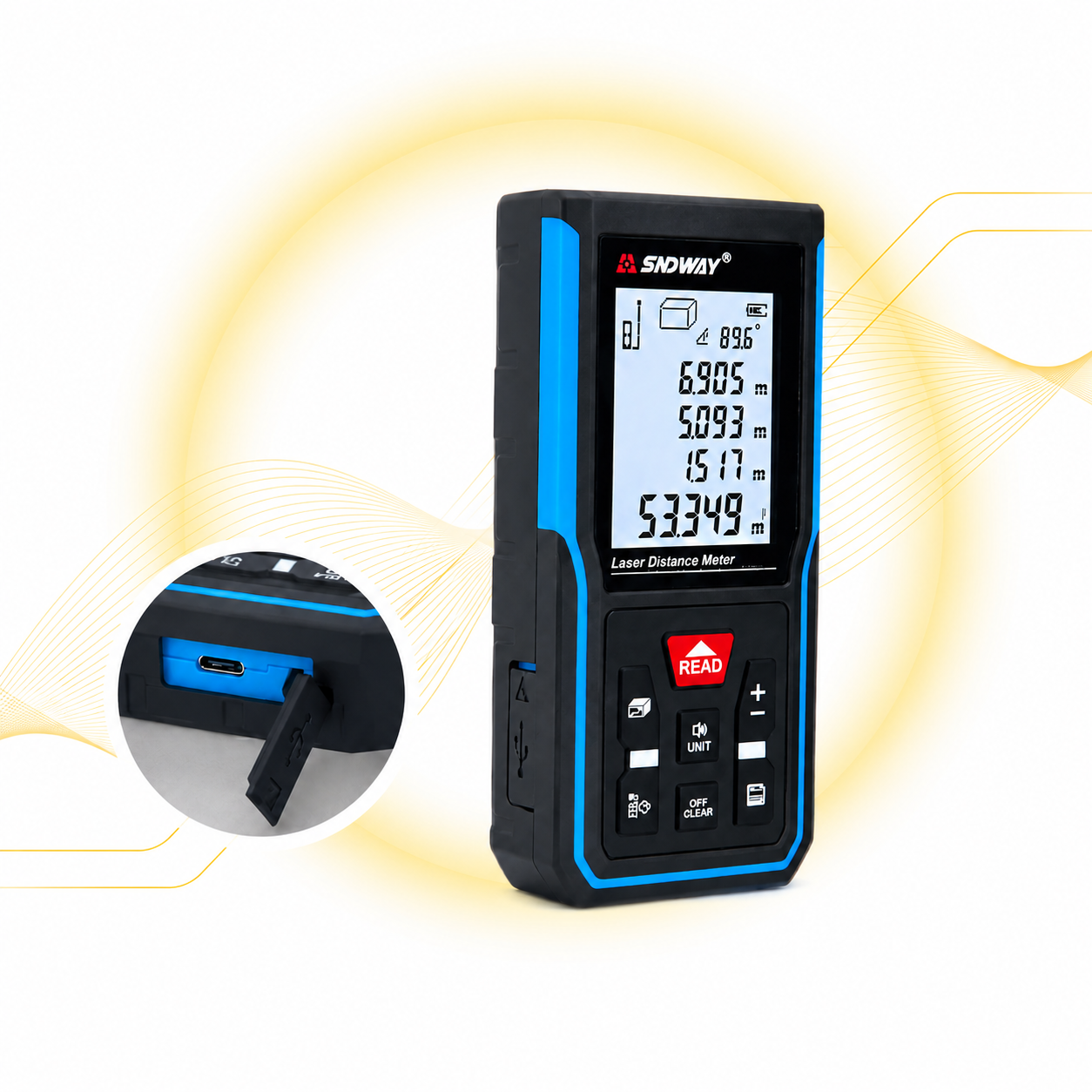متر لیزری Sandway HD-120